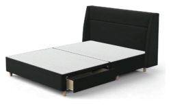 Silentnight - Studio Geo - Double 2 Drawer - Bed Frame - Ebony